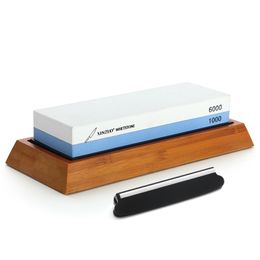 XINZUO 1000/6000 Grit Professional Kitchen Tools Knife Sharpener Sharpening for Stone Stoning Grinding Whetstone 210615