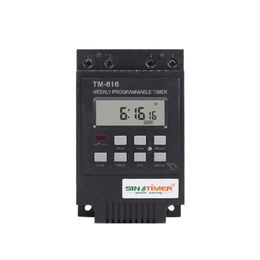 TM616W-4 Digital Electronic Timer 220V 30A Weekly Programmable Relay Controller Timers