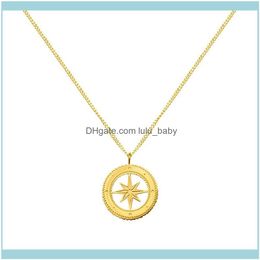 Pendant & Jewelrypendant Necklaces Fashion Gold Color Stainless Steel Choker Necklace For Women High Quality Eight Pointed Star Pendants Fem