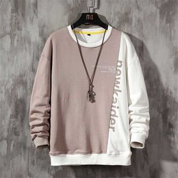 Fashion Brand Hoodies Spring Autumn Hip Hop Loose Casual Men's Sweatshirts Punk Streetwear Clothes 211014