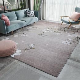 Carpets Vintage Living Room Tea Table Carpet Nordic 3D Feather Blanket Full Shop Floor Rug Washable Door Mats Large Area Bedroom