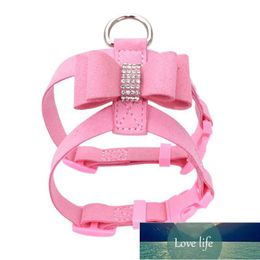 Multicolor Chest Strap With Buckle Hot Drilling Sparkling Bow Pet Dog Cat Harness Leather High Quality Pet Collar Factory price expert design Quality Latest Style