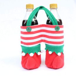 Christmas Wine Bottles Bag Decorations Water Bottle Xmas Cover Storage Gift WY1400