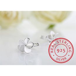 Flower 925 Sterling Silver Small Round Loop Huggies Hoop Earrings For Kids Baby Girls Children Jewellery Aros AY235