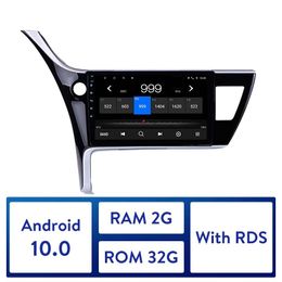 Car dvd Multimedia player 2din 10.1" Android GPS Radio for Toyota Corolla left hand drive Support DAB+ OBD2 DVR