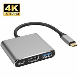 Mozzi USB a USB3.0 HDTV Tipo C 3 in 1 Adattatore Adattatore Supporto per risoluzione 4K ad alta velocità per tablet MacBook in Offerta