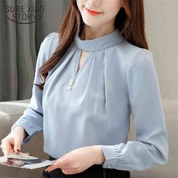 mujer de moda womens tops and blouses clothes blusas long sleeve women shirts blusa feminina shirt chiffon blouse 1404 45 210506