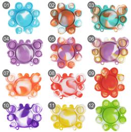 The latest party Supplies Decompression Toys Finger Bubble Music Flip Octopus Silicone Rodent Pioneer Flips