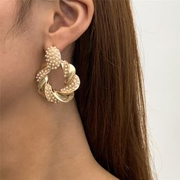 Luxury Wedding Full Rhinestone Drop Earrings for Women Ovsize Crystal Dangle Earring Fashion Modern Ear Jewellery Accessories 2021