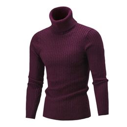 Sweater winter high collar 5678KG Doub-warm thick men's brand slim pullover Turtleneck Sweaters Slim Fit Knitwear Male #glsx234m Y0907