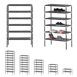 Clothing & Wardrobe Storage 2/5/8 Ties Non-Woven Fabric Shoe Rack Metal DIY Layer Shoes Shelf Home Organizer Cabinet Furntiure Waterproof