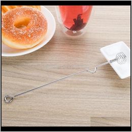 Spoons Flatware Kitchen, Dining Home & Gardenstainless Spoon Stick Kitchen Honey Stir Stainless Steel Egg Beater Bar Whisk Mixing Tool Hha170