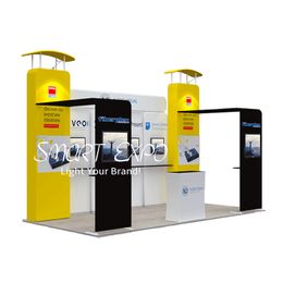 10x20 Custom Trade Show Exhibits Advertising Display with Frame Kits Customised Printed Graphics Carry Bag