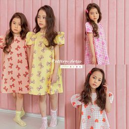 Girl Casual DrNew Summer Fashion A Little Brand PrincDresses Girls Sweet Costumes Cute Outfits Baby Girls Vestidos 1-10Y X0803