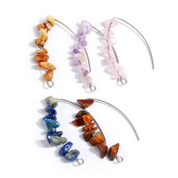 2021 Natural Stone Earrings Pendants for Women Handmade Big Hook Earrings Accessories DIY Jewellery Finding