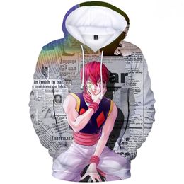 3D Hisoka Hoodies Men Sweatshirts Women Streetwear Fashion Anime Hip Hop Hooded Casual Boys Girls Hunter X Hunter Pullovers Tops Y0319