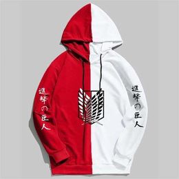 New Summer Anime Brand Attack on Titan Printing The Sharingan Hoodies Pullover Sweatshirt Harajuku Hip Hop Thin Clothing Y0809