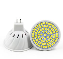 2021 LED Bulb ABS SMD2835 48 60 80leds E27 E14 MR16 GU10 Lamp 110V 220V Warm White LED Lamp Spotlight EUB