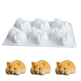 6 Holes Cute Pig Silicone Cake Mould For Baking Mousse Chocolate Moulds Pans Dessert Decorating Tools