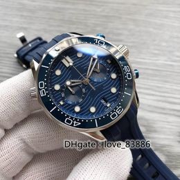 Men Watch rubber Ceramic Bezel Top Quality multifunction Limited Mens Luxury Automatic Watches Mechanical Movementstainless steel Blue waterproof Wristwatches