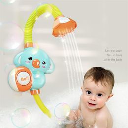 Bath Toys for Kids Electric Elephant Animal Sucker BaBy Spray Water Baby Shower tub Sprinkler 210712