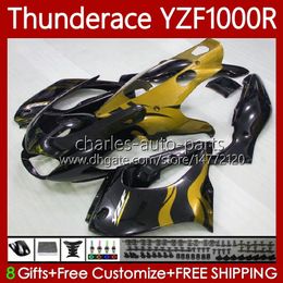 Body For YAMAHA Thunderace YZF1000R YZF 1000R 1000 R 96-07 Bodywork Gold flames 87No.69 YZF-1000R 1996 2003 2004 2005 2006 2007 YZF1000-R 96 97 98 99 00 01 02 07 Fairing