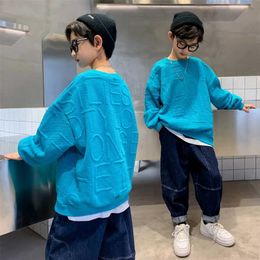Children Sweatshirts For Boys Cotton Coat Long Sleeve Baby Boy Tops Kids Spring Fall Clothes 5 6 7 8 9 10 11 12 13 14Years 211029