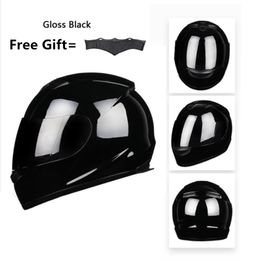 Motorcycle Helmets Motorbike Full Face Dot Helmet - Bye-616 Racing With Dark Lens Medium MaBlack