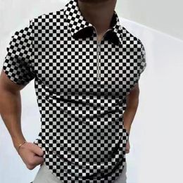 Uomini Fashion Thirts Trendy Tees Polo Tops with Printing Mens Summer Casual Breaking Branching Asian Times