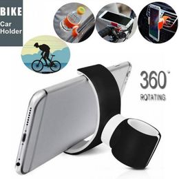 car bike holder Canada - Universal Air Vent Mount Car Holder Stand 360 Rotating Bike Bicycle Cell Phone For iPhone FOR Samsung Xiaomi