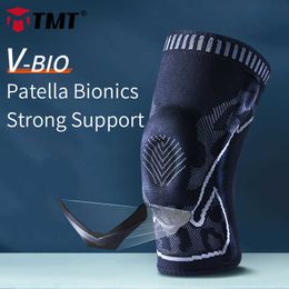 TMT 3D Knee Brace Pad for Sports Arthritis Kneepads Support Gym Volleyball Guard Joints Basketball Bike Patella Protector 1PC Q0913