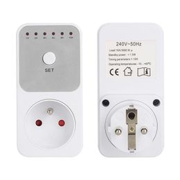 electricity socket Canada - Timers EU FR BR UK Plug Electricity Power Metering Socket 10Hr Timer Countdown Intelligent Time Setting Swtich Control Soc