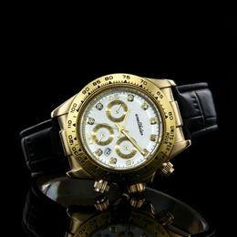 Wristwatches Wealthstar Luxury Men Women Roles Sports Watches Master Leather Strap Quartz Auto Datejust 40mm