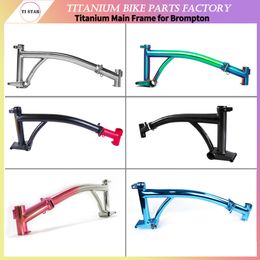 Titanium Alloy Main Frame for Brompton Folding Bike Superlight Bicycle Accessories GR9 TI3AL2.5V