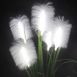 Decorative Flowers & Wreaths Customised Led Fibre Optic Reed Light Outdoor 5 Head Hair Lawn Rainproof Park Square