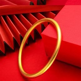 4mm/5mm Heritage Bracelet Bangle Women Classic Wedding Engagement 18k Yellow Gold Filled Jewellery Dia 60mm/62mm