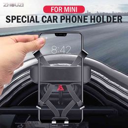 Mobile Phone Holder Air Vent Mount Stand GPS Gravity Bracket For Mini Cooper Countryman F54 F55 F56 F60 Car Accessories