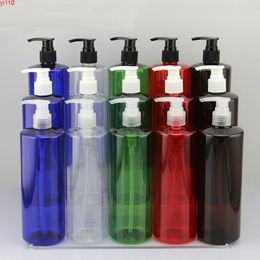 (10pcs/lot) 500ml Empty plastic lotion pump bottle Shampoo shower gel packing DIY travel cosmetic packaging 500ccgoods