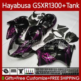 Hayabusa Body For SUZUKI GSXR 1300CC GSX R1300 Black pink 1300 CC 1996-2007 74No.173 GSX-R1300 GSXR-1300 2002 2003 2004 2005 2006 2007 GSXR1300 96 97 98 99 00 01 Fairing