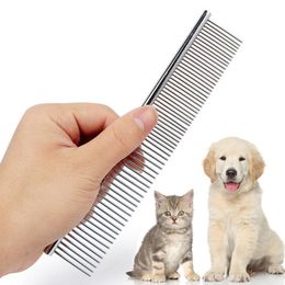 Professional Pet Grooming Supplies Anti-Corrosion Grooming Comb For Dogs Cats Tapered Stainless Steel Pins Pet Combing