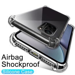 Shockproof Silicone Soft Cases For Xiaomi Redmi Note 10 9Pro 10S 9S 9A 9C Mi 11 10 10T Pro Lite Poco X3 F3 M3 Clear Cover