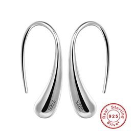 Fashion Real Silver Water Drop/Teardrop/Raindrop Drop Dangle Earrings for Women Whole Jewelry Gift BKE004