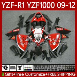 OEM Fairings For YAMAHA YZF-R1 YZF R1 1000 CC YZF1000 YZFR1 09 10 11 12 Santander Red Bodywork 92No.47 YZF R 1 1000CC 2009 2010 2011 2012 YZF-1000 2009-2012 MOTO Body Kit