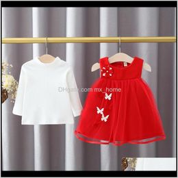 Sets Clothing Baby Kids Maternity Drop Delivery 2021 Spring One Year Girls Birthday Party Clothes Fancy Girl Outfits Set Of Baby Tshirt Tutu