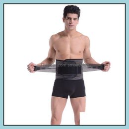 Safety Athletic Outdoor As Sports & Outdoors Waist Support Belt Comfortable Steel Plate Health Lumbar Mas Male And Female Drop Delivery 2021