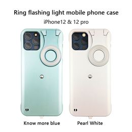 -Ring Masting Light Mobile Back Phays для iPhone 12 Mimi 11 Pro Max Fill Selfie Light Portable Cover