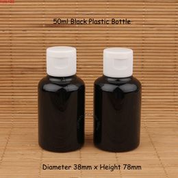 30pcs/Lot Promotion 50ml Black Plastic Lotion Bottle PET 50gram Clamshell Small Women Cosmetic Container 5/3OZ Pot Refillablehood qty