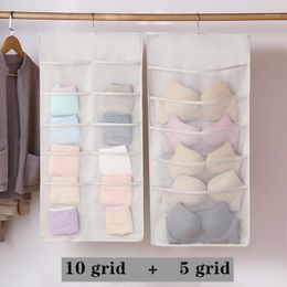 Thick Home Oxford Cloth Hanging Storage Bag Wall Decoration Dormitory Double-Sided Underwear Socks Bra Fabric Bags