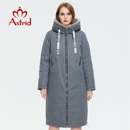 Astrid Women's winter parka Long Casual Natural fur mink down Minimalist style jackets for women coat plus size parkas AT-10089 211008