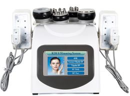 6 in 1 40k Ultrasonic Cavitation Slimming Vacuum Pressotherapy RF 8 Pads Burn Lipo Laser Diode LLLT SPA Body Shaping Machine